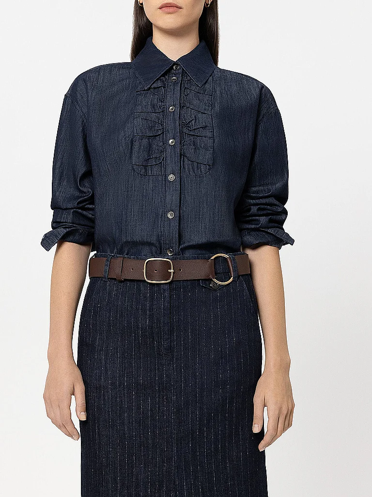 LUISA CERANO Ceinture en cuir marron | 40